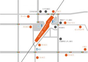 茨木市駅周辺地図